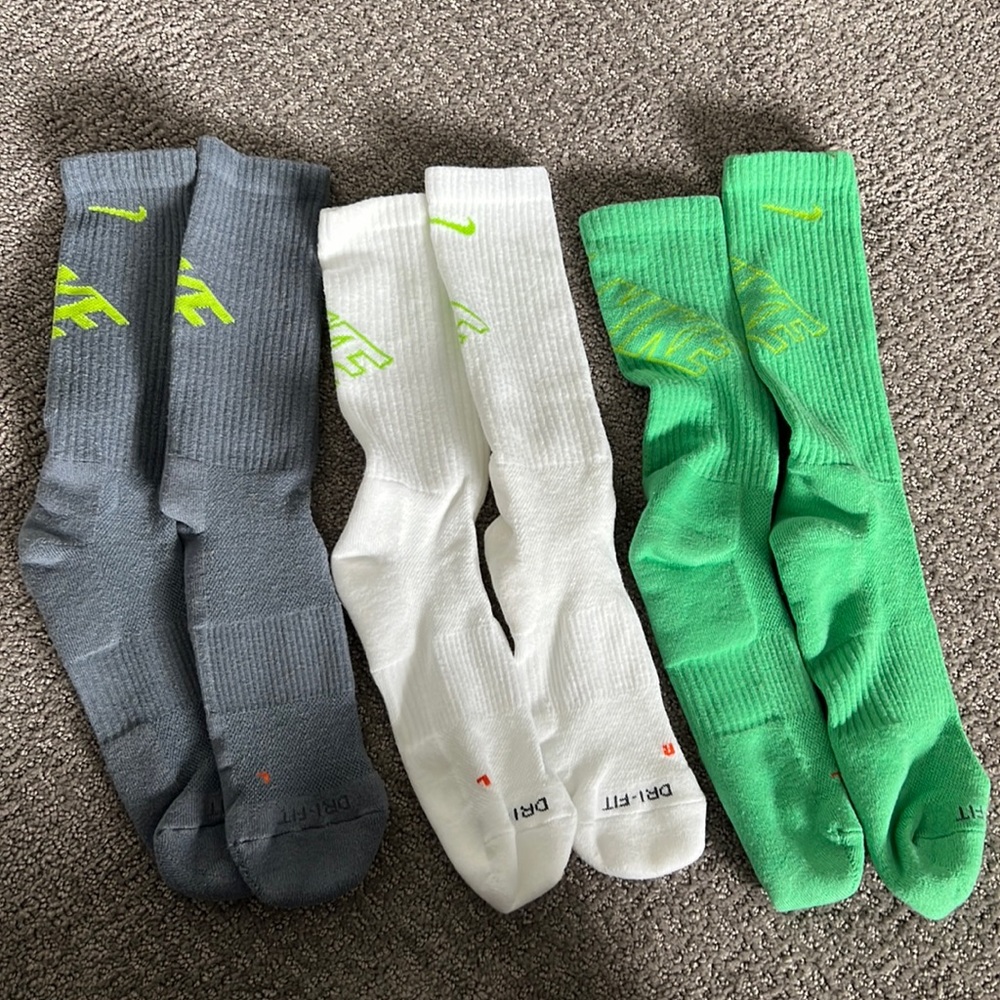 Three Pairs of Nike Socks
